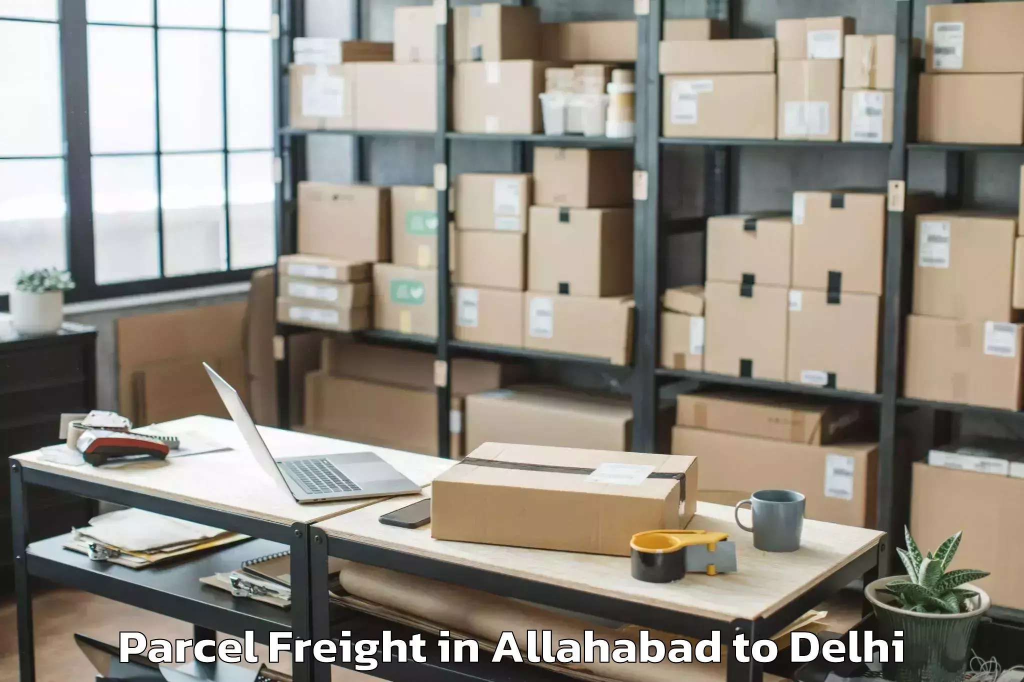 Easy Allahabad to Delhi Technological University Parcel Freight Booking